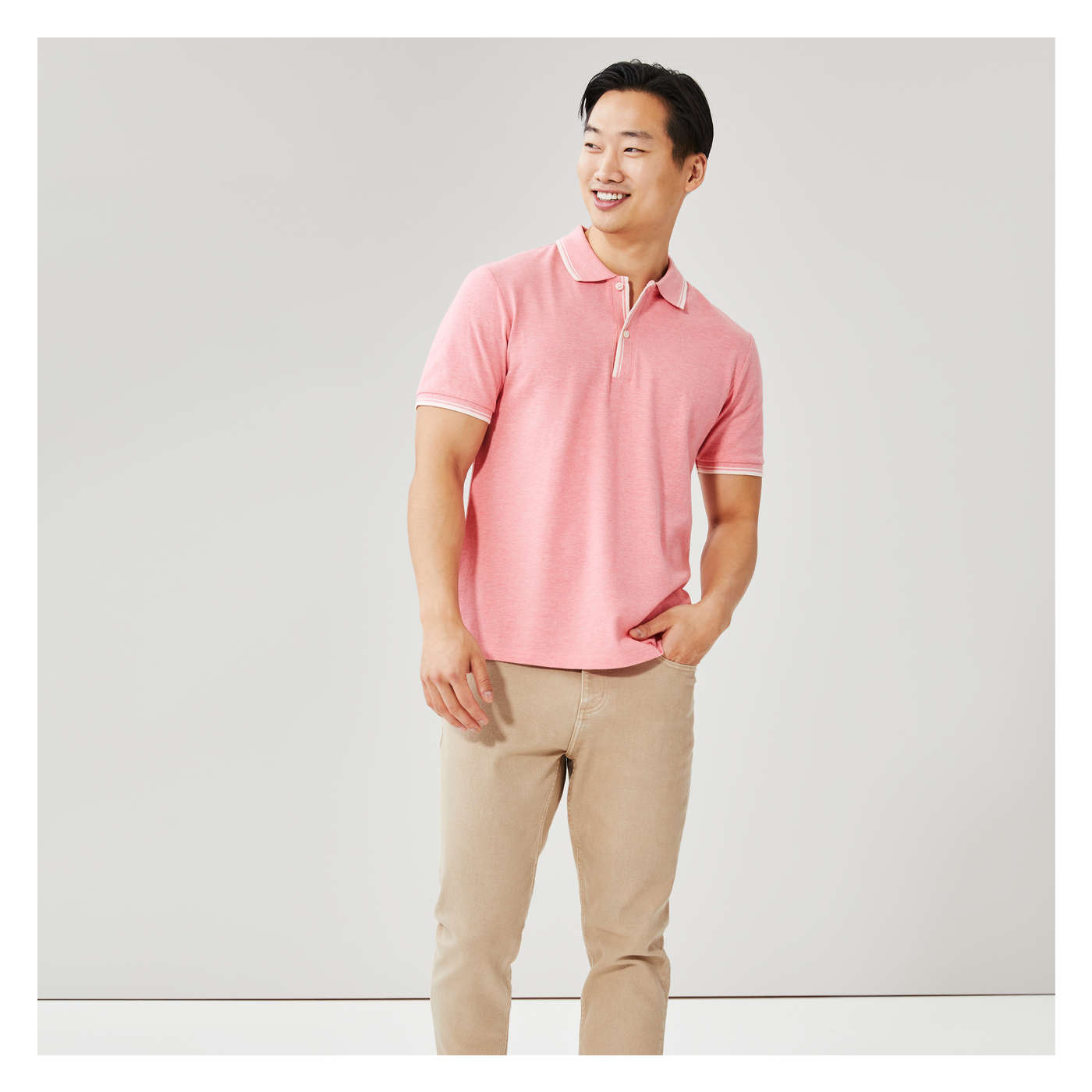 Buy U.S. Polo Assn. Pink Regular Fit Womens Pique Polo Shirt